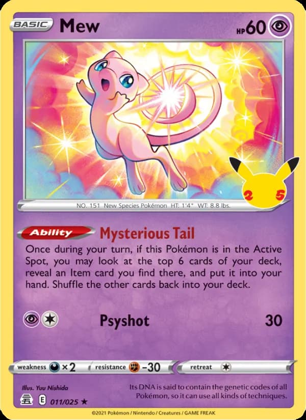 Mew card in English