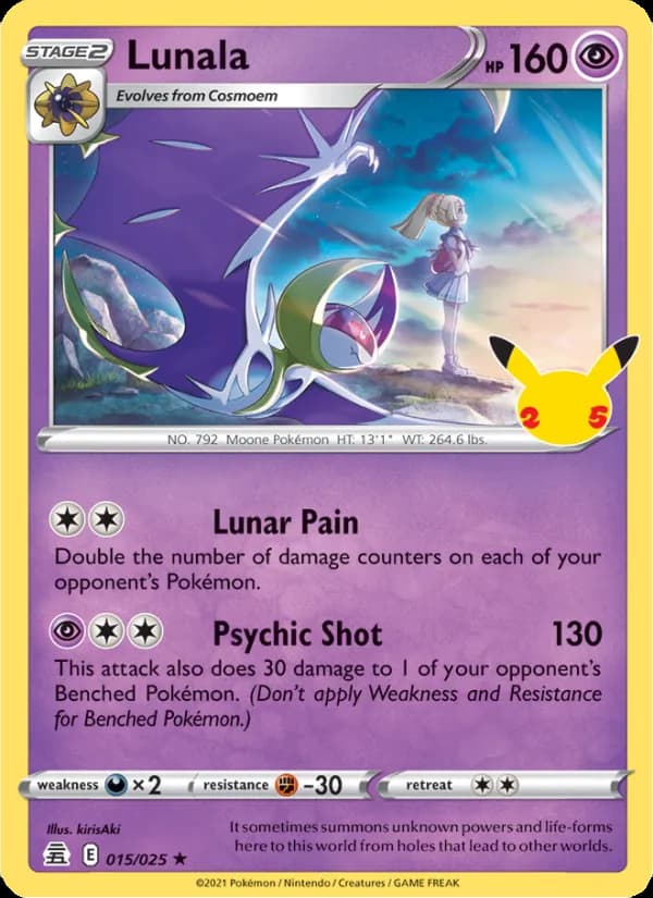 Lunala card in English
