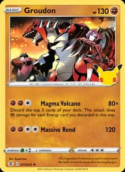 Groudon card in English