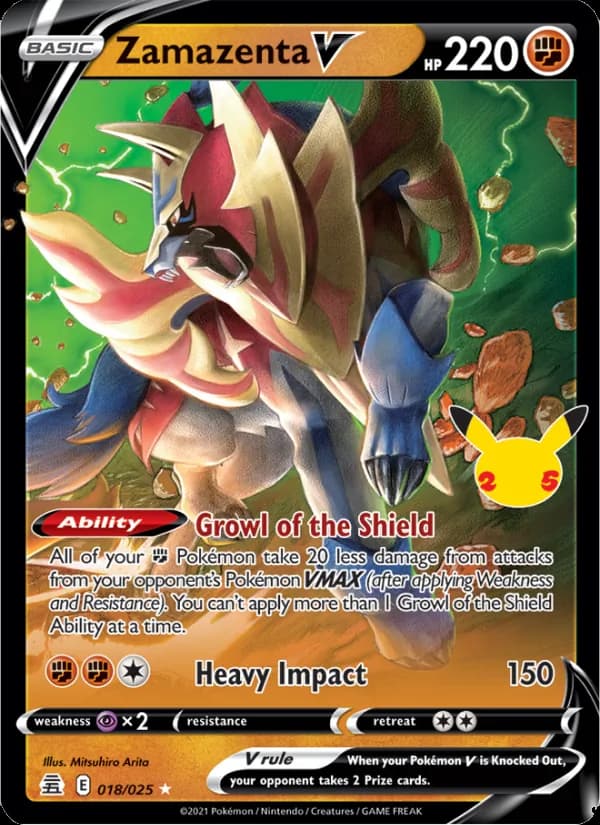 Zamazenta V card in English