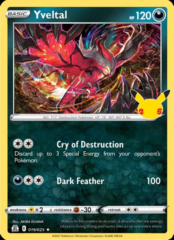 Yveltal card in English