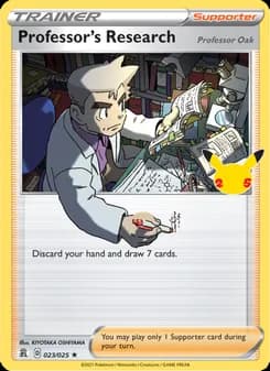 Professor's Research (Professor Oak) card in English