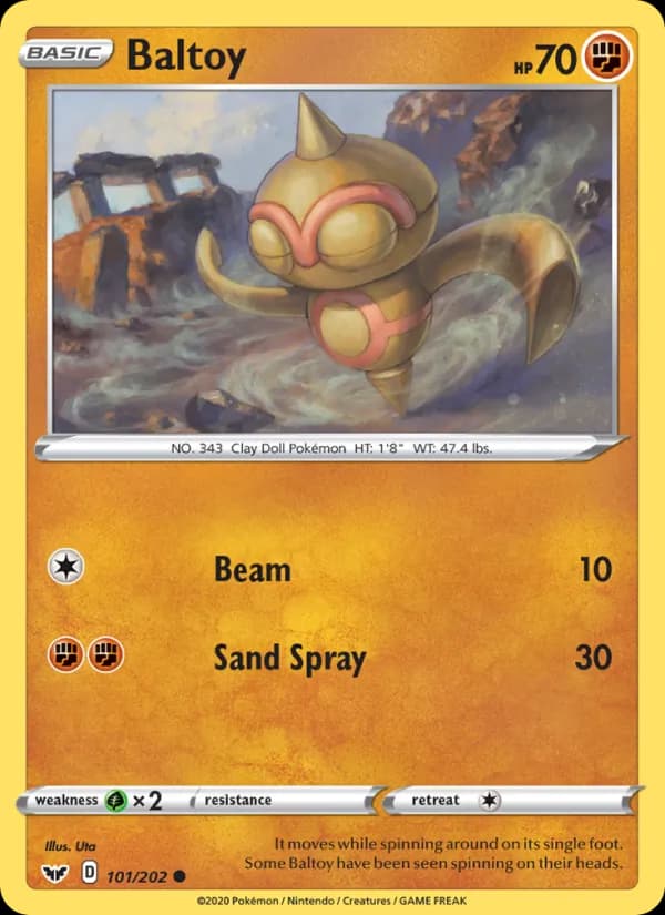 Baltoy card in English