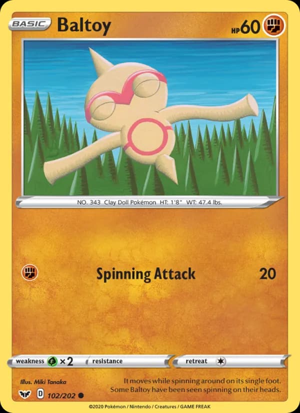 Baltoy card in English