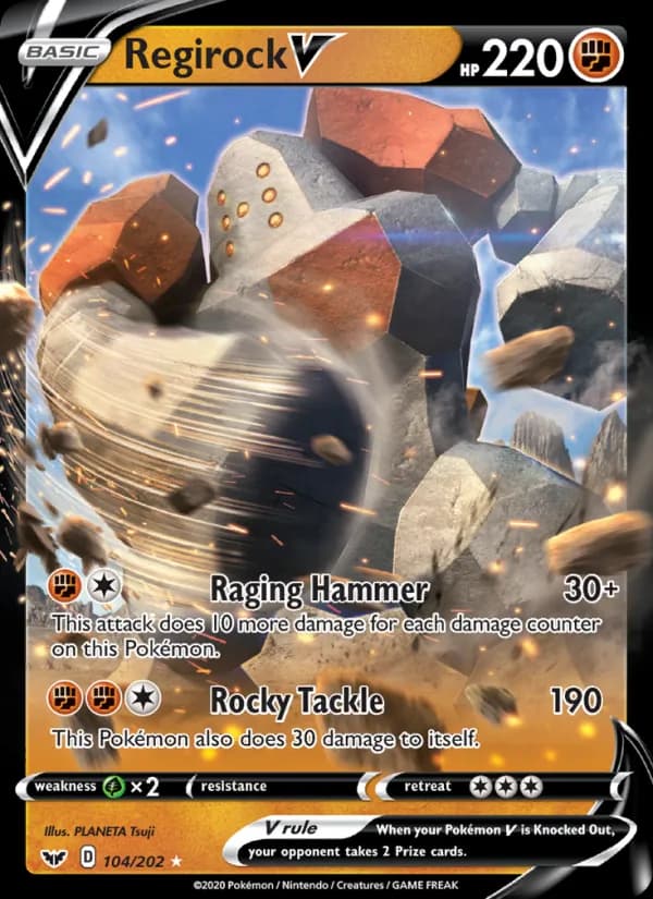 Regirock V card in English