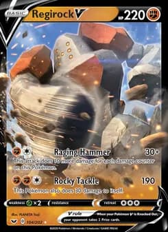 Regirock V card in English