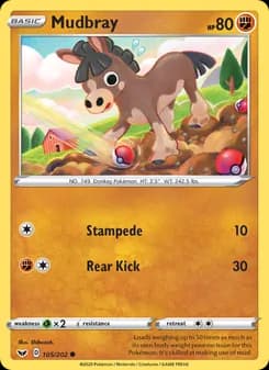 Mudbray card in English