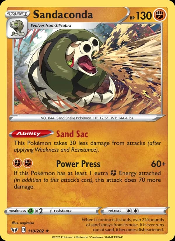 Sandaconda card in English