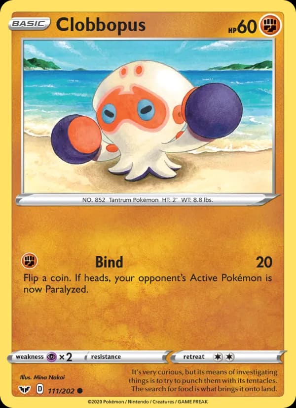 Clobbopus card in English