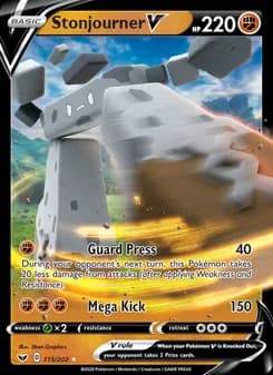 Stonjourner V card in English