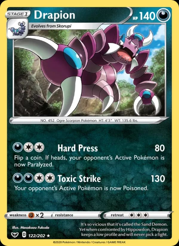 Drapion card in English