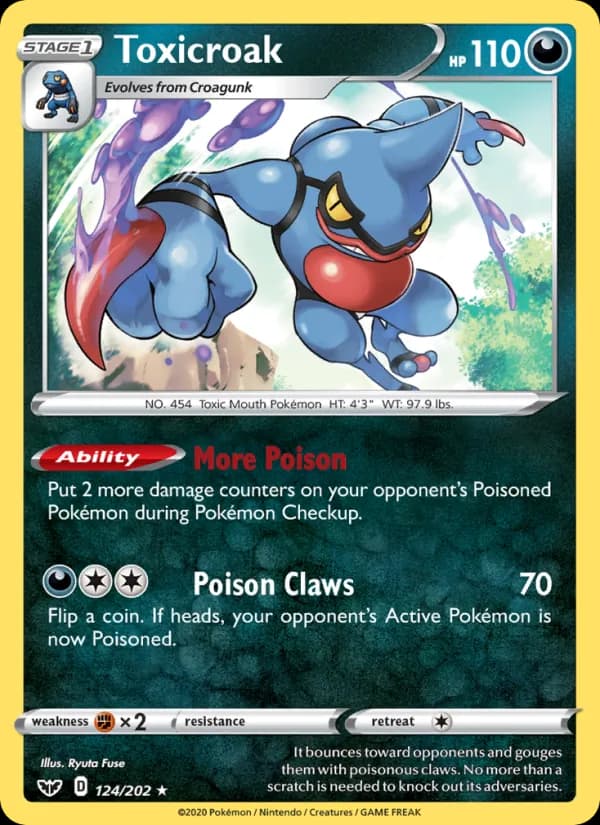 Toxicroak card in English