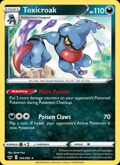Toxicroak card in English