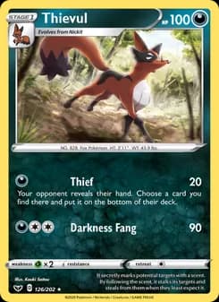 Thievul card in English