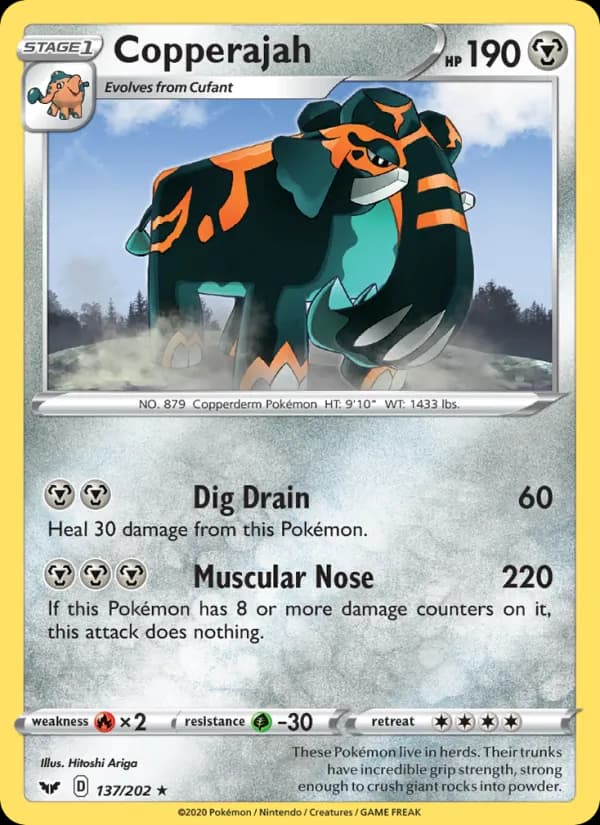 Copperajah card in English