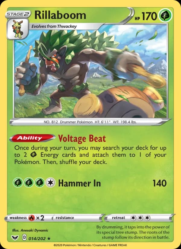 Rillaboom card in English