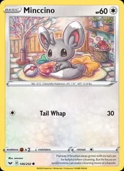 Minccino card in English