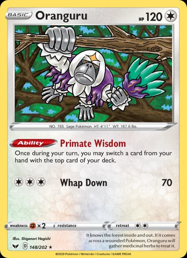 Oranguru card in English