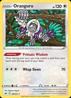 Oranguru card in English
