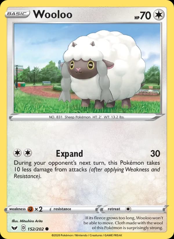 Wooloo card in English
