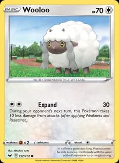 Wooloo card in English