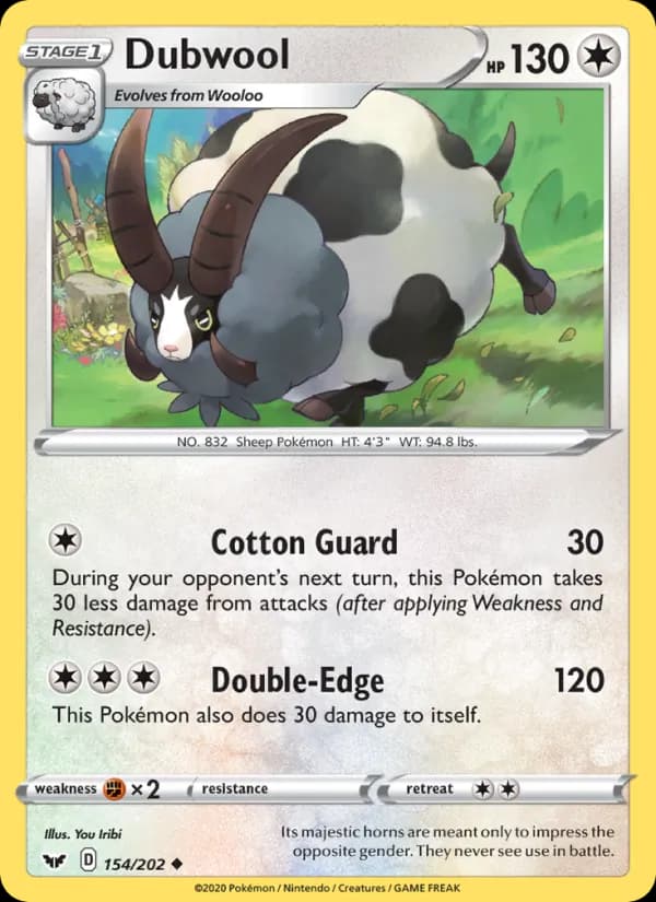 Dubwool card in English