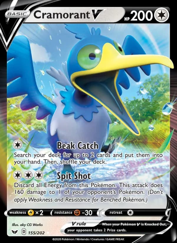 Cramorant V card in English