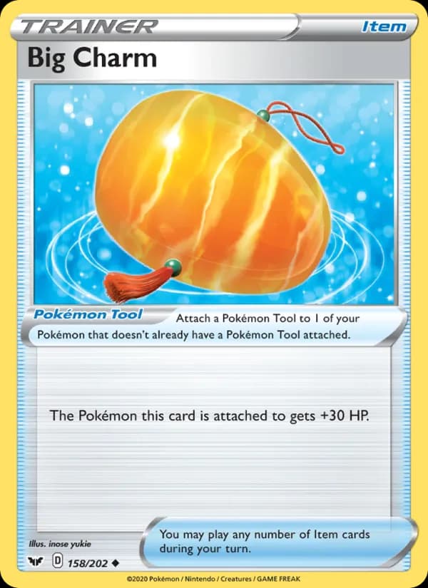 Big Charm card in English