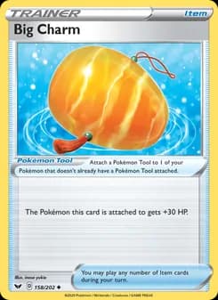 Big Charm card in English