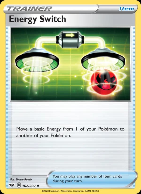 Energy Switch card in English