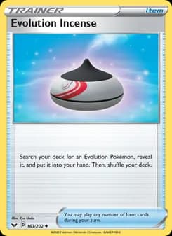 Evolution Incense card in English