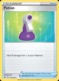 Potion card in English