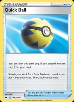 Quick Ball card in English