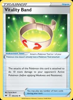 Vitality Band card in English