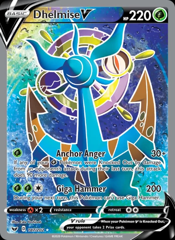 Dhelmise V card in English