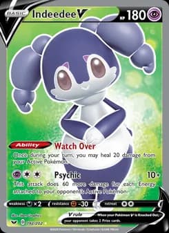 Indeedee V card in English
