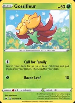 Gossifleur card in English