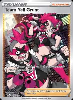 Team Yell Grunt card in English