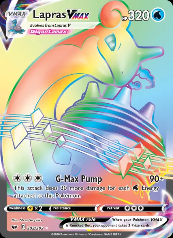 Lapras VMAX card in English