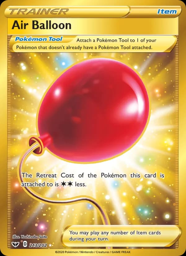 Air Balloon card in English