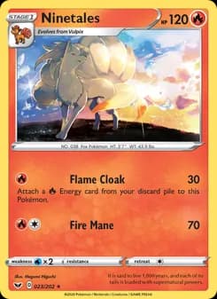 Ninetales card in English