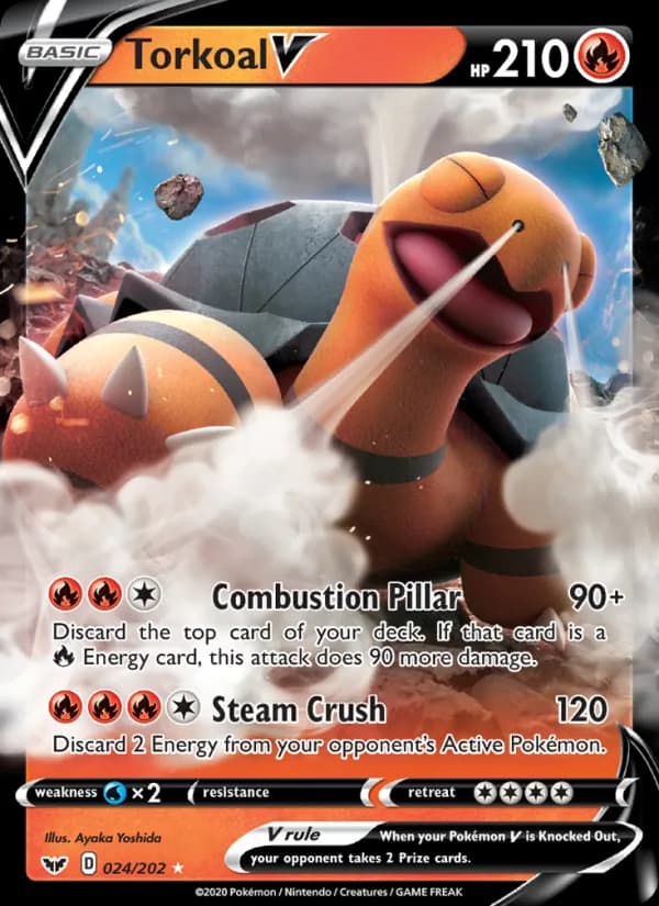 Torkoal V card in English