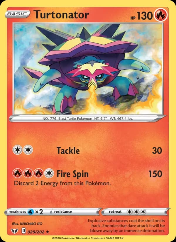 Turtonator card in English
