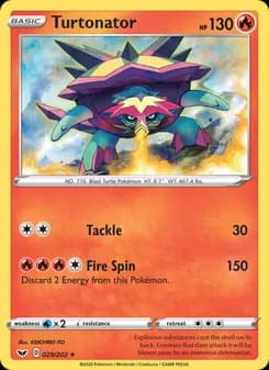 Turtonator card in English