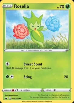 Roselia card in English