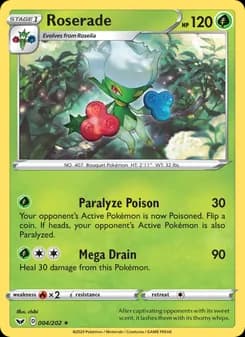 Roserade card in English