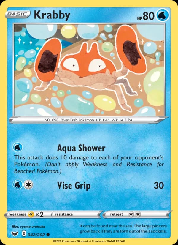 Krabby card in English