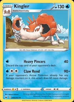 Kingler card in English