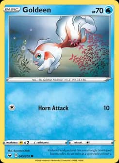 Goldeen card in English