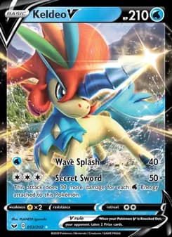 Keldeo V card in English